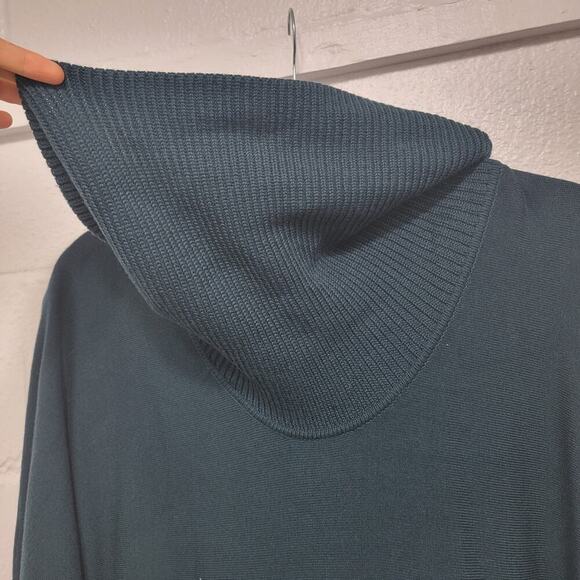 J Howard Dark Green Knit Dress XL Cowl Neck Dolman Bodycon Belt - Picture 11 of 13